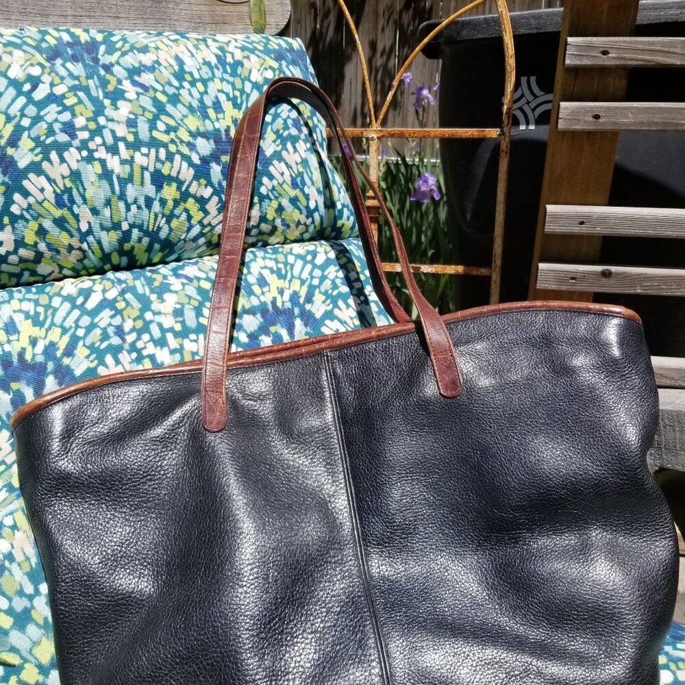 Valerie Stevens Large Womens Leather Totebag